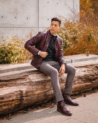 Rote Lederjacke kombinieren – 37 Herren Outfits warm Wetter