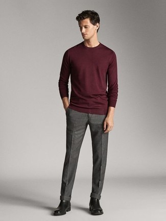 Welche Chinohosen mit roten Langarmshirt zu tragen – 22 Herren Outfits
