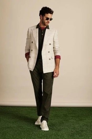 Welche Chinohosen mit roten Langarmshirt zu tragen – 22 Herren Outfits