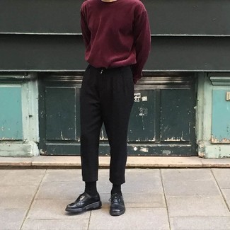 Welche Chinohosen mit roten Langarmshirt zu tragen – 22 Herren Outfits