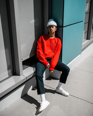 Welche Chinohosen mit roten Langarmshirt zu tragen – 22 Herren Outfits