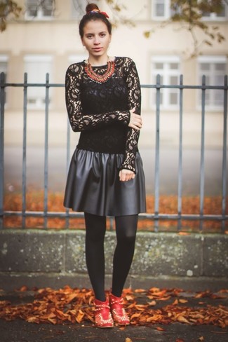 Rote Halskette kombinieren – 37 Damen Outfits