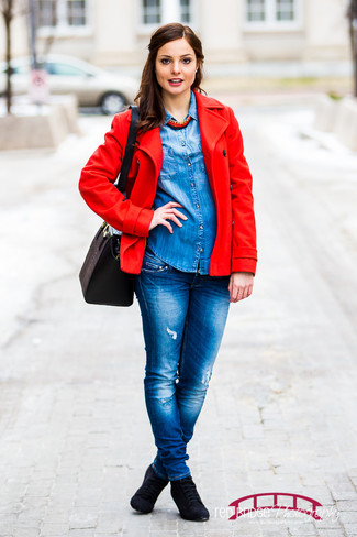 Rote Halskette kombinieren – 37 Damen Outfits