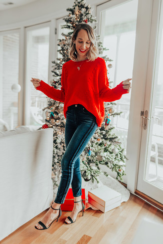 Roten Oversize Pullover kombinieren – 31 Damen Outfits