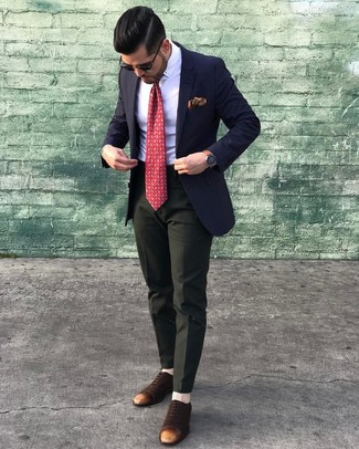Rote Krawatte mit Paisley-Muster kombinieren – 89 Herren Outfits