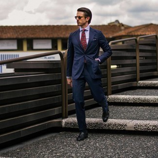 Rote Krawatte mit Paisley-Muster kombinieren – 89 Herren Outfits