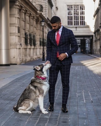 Rote Krawatte mit Paisley-Muster kombinieren – 89 Herren Outfits