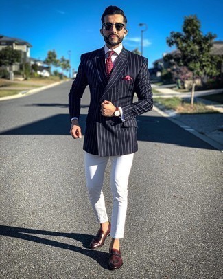 Rote Krawatte mit Paisley-Muster kombinieren – 89 Herren Outfits