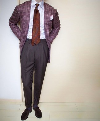 Rote Krawatte mit Paisley-Muster kombinieren – 89 Herren Outfits