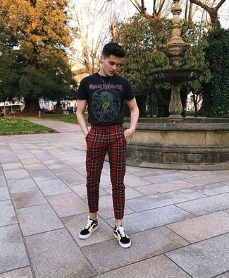 Rote Chinohose mit Schottenmuster kombinieren – 40 Herren Outfits