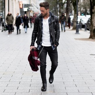 Roten Schal mit Schottenmuster kombinieren – 66 Herren Outfits