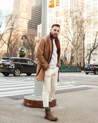 Roten Schal mit Schottenmuster kombinieren – 66 Herren Outfits
