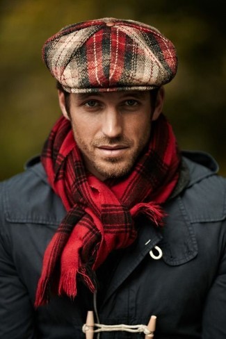 Roten Schal mit Schottenmuster kombinieren – 66 Herren Outfits