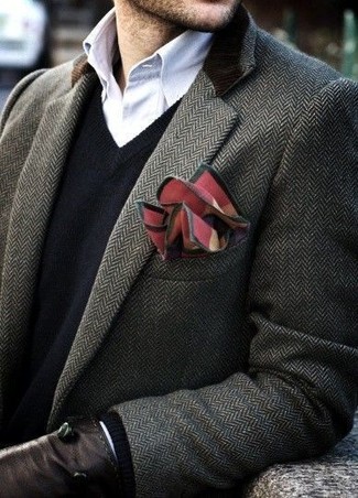 Rotes Einstecktuch kombinieren – 928+ Herren Outfits