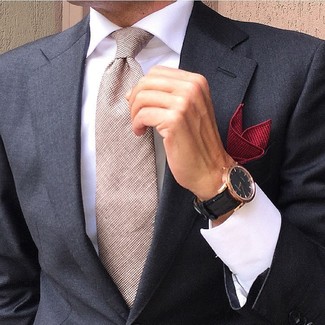 Rotes Einstecktuch kombinieren – 928+ Herren Outfits