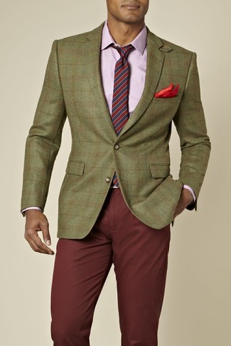Rotes Einstecktuch kombinieren – 928+ Herren Outfits
