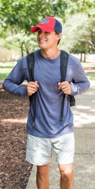 Rote bedruckte Baseballkappe kombinieren – 80 Herren Outfits
