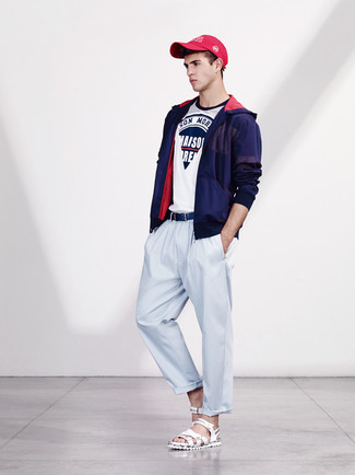 Rote bedruckte Baseballkappe kombinieren – 80 Herren Outfits