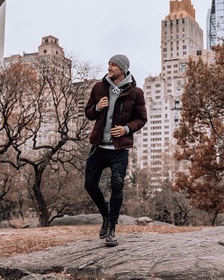 Welche Jeans mit roter Daunenjacke zu tragen – 17 Herren Outfits