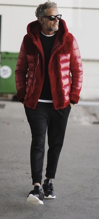 Rote Daunenjacke kombinieren – 28 Casual Herren Outfits