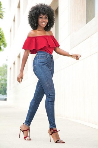 Rote Sandalen kombinieren – 175 Damen Outfits