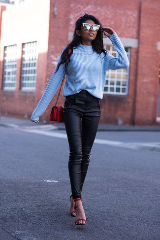 Rote Sandalen kombinieren – 22 Frühling Damen Outfits
