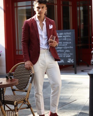 Rote Wildleder Mokassins kombinieren – 8 Herren Outfits