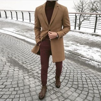 Welche Mäntel mit roten Rollkragenpullovers zu tragen – 85 Herren Outfits