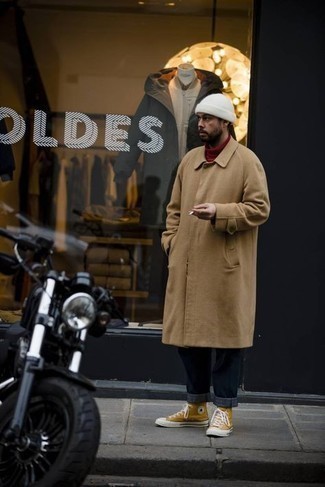 Welche Mäntel mit roten Rollkragenpullovers zu tragen – 85 Herren Outfits