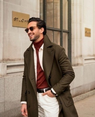 Welche Mäntel mit roten Rollkragenpullovers zu tragen – 85 Herren Outfits