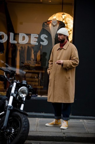 Welche Mäntel mit roten Rollkragenpullovers zu tragen – 85 Herren Outfits
