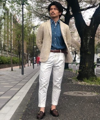 Roten geflochtenen Ledergürtel kombinieren – 15 Herren Outfits