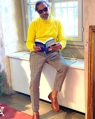gelber Strick Wollrollkragenpullover von Vivienne Westwood
