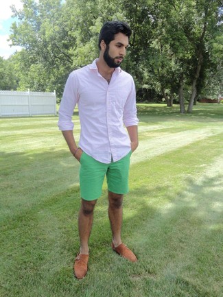 mintgrüne Shorts von Benetton