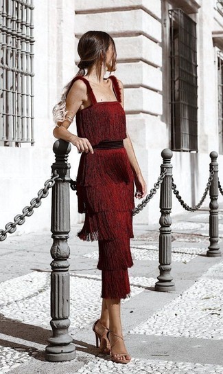 rotes Kleid von ESPRIT Collection