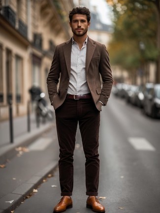 weißes Businesshemd mit Karomuster von Seidensticker
