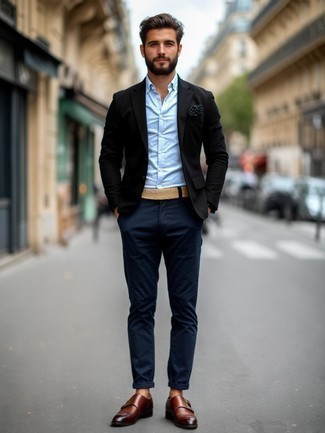 beige geflochtener Segeltuchgürtel von Balmain