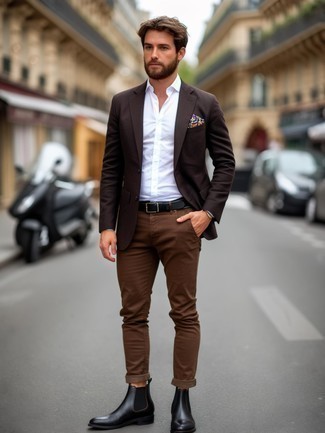 braune Anzughose von CG - Club of Gents