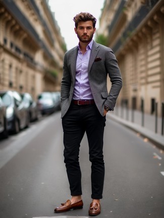 dunkelroter Ledergürtel von Tommy Hilfiger
