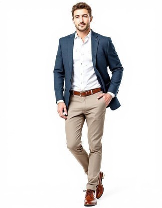 rotbraune Leder Derby Schuhe von Tod's