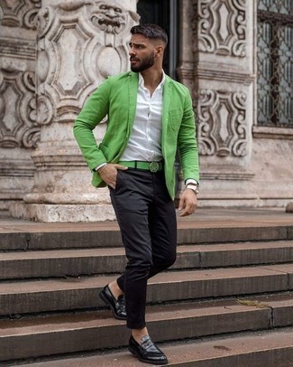 Herren Bekleidung Jacken Blazer Lardini Sakko in Grün für Herren 
