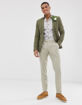 hellbeige Chinohose von next
