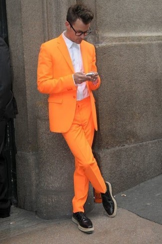 orange Anzughose von Pt01