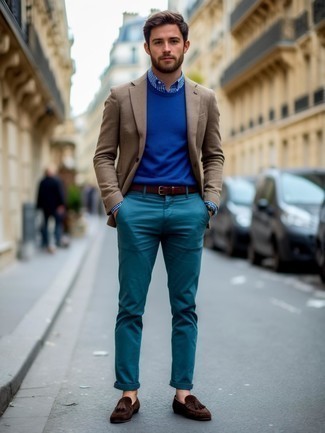 dunkeltürkise Chinohose von Tommy Hilfiger