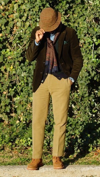 brauner bedruckter Schal von Vivienne Westwood