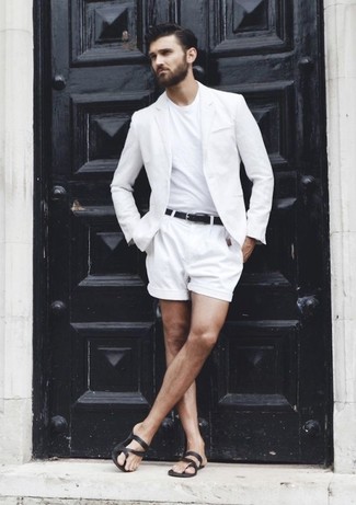 weiße Shorts von Alessandro Salvarini