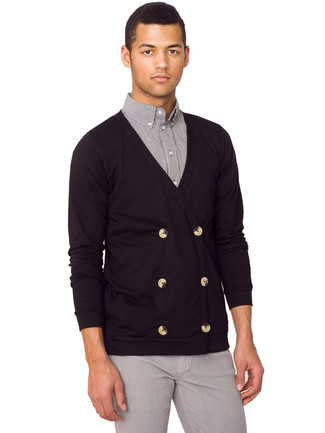 graues Langarmhemd von Selected Homme