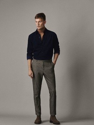 schwarzes Langarmhemd von Balmain