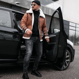 Lammfelljacke kombinieren – 673+ Herren Outfits