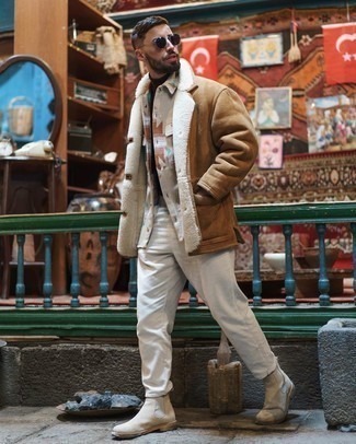 Lammfelljacke kombinieren – 673+ Herren Outfits
